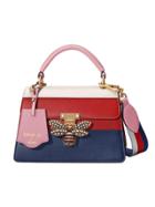 Gucci Queen Margaret Leather Top Handle Bag - Red