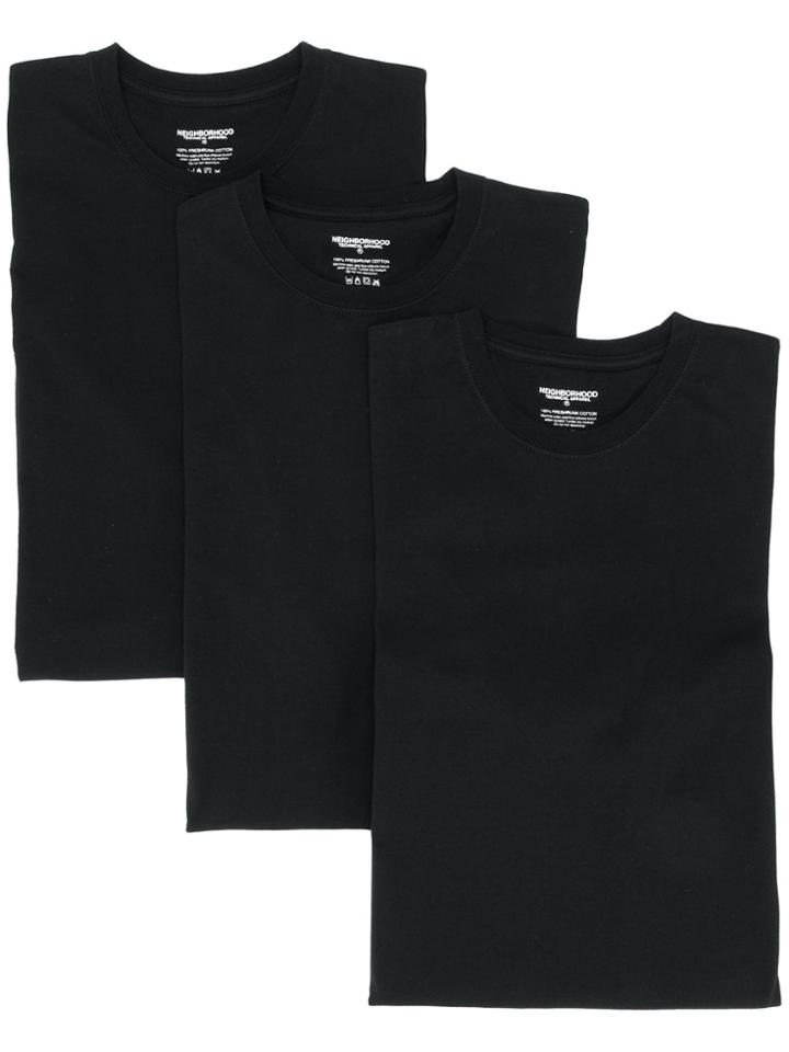 Neighborhood 3 Pack T-shirts - Black