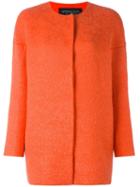 Giambattista Valli Single Breasted Coat, Women's, Size: 44, Yellow/orange, Silk/cotton/polyamide/virgin Wool