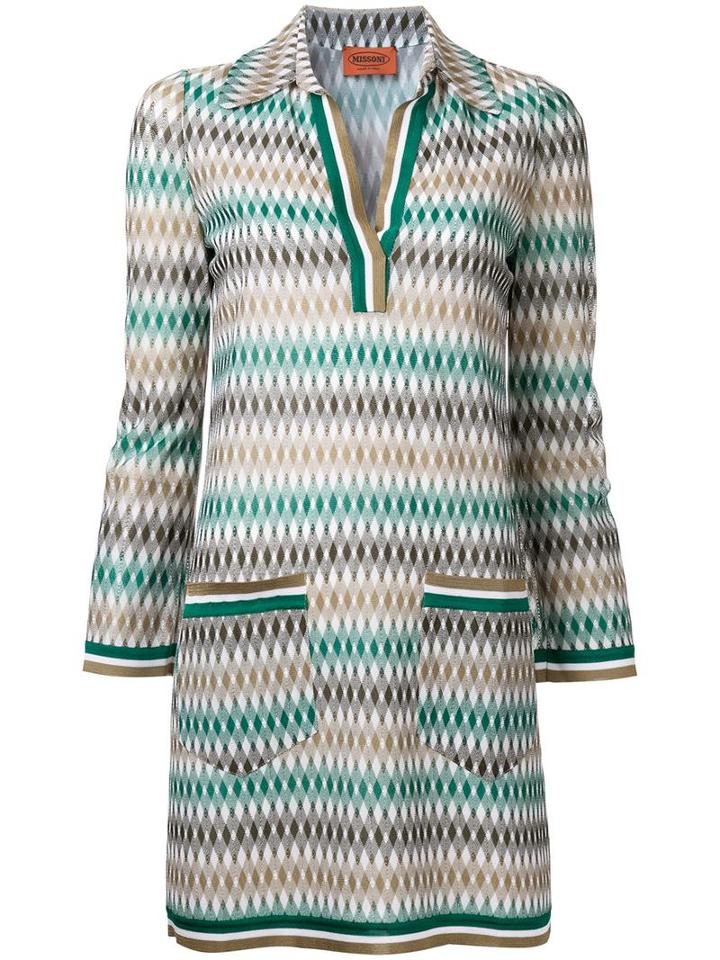 Missoni Geometric Pattern Dress, Women's, Size: 38, Viscose