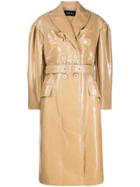 Simone Rocha Belted Double Breasted Trench Coat - Neutrals