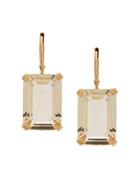 Wouters & Hendrix Citrine Crystal Drop Earrings - Gold