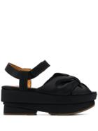 Chie Mihara Draga Flat Sandals - Black