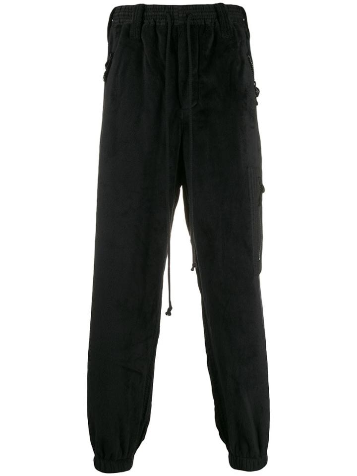 Song For The Mute Multi-material Track Pants - Black