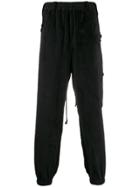 Song For The Mute Multi-material Track Pants - Black