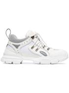 Gucci White Flashtrek Leather Sneakers