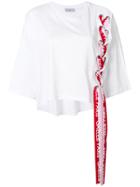 Gaelle Bonheur Lace-up Detail T-shirt - White