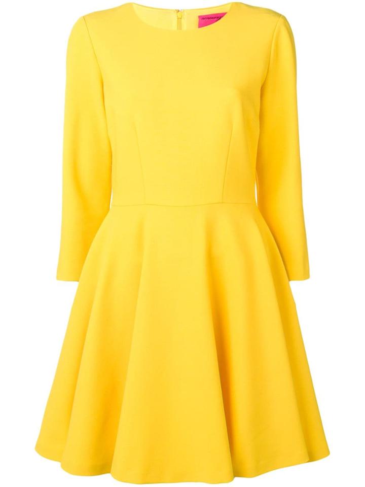 Blumarine Flared Midi Dress - Yellow