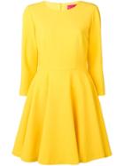 Blumarine Flared Midi Dress - Yellow