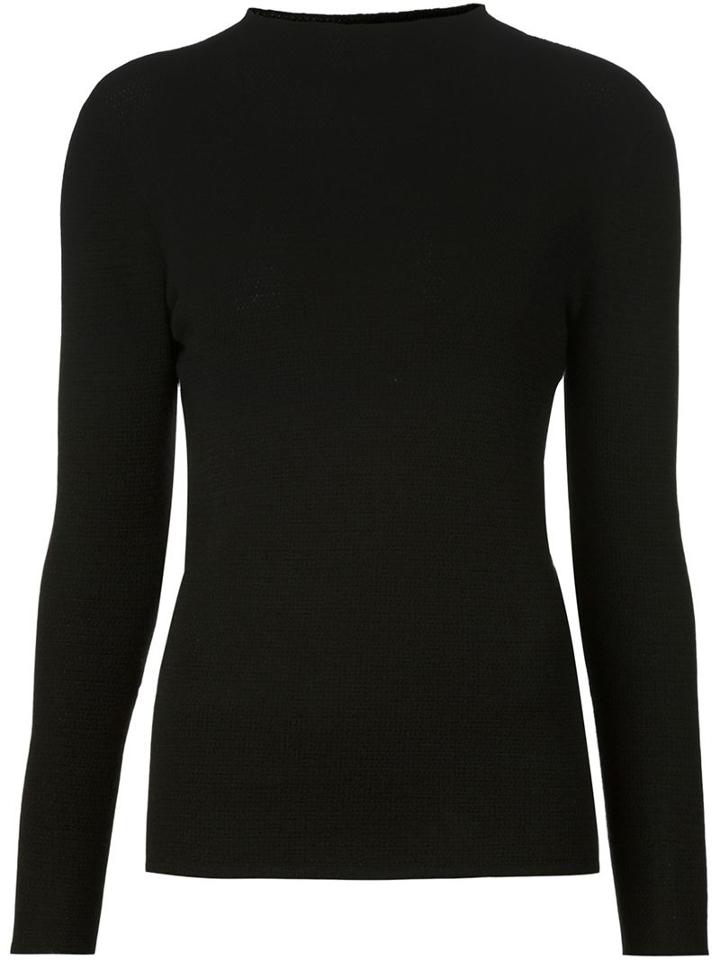 Maison Ullens High Neck Sweater, Women's, Size: Medium, Black, Spandex/elastane/cashmere
