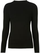 Maison Ullens High Neck Sweater, Women's, Size: Medium, Black, Spandex/elastane/cashmere