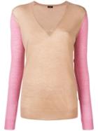 Joseph V-neck Knit Jumper - Neutrals