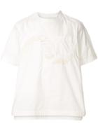 Sacai Zipped Shoulder T-shirtr - White
