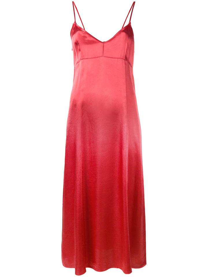 Forte Forte Long Slip Dress, Women's, Size: I, Red, Viscose