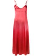 Forte Forte Long Slip Dress, Women's, Size: I, Red, Viscose