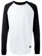 Les (art)ists Back Print Raglan Top, Men's, Size: Medium, White, Cotton