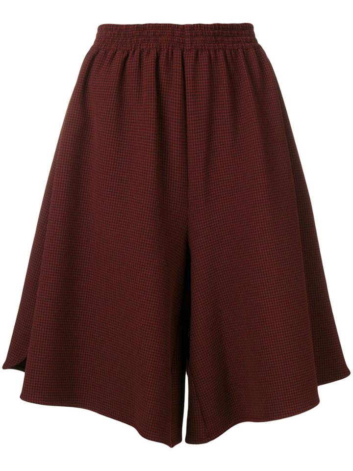 Mm6 Maison Margiela Checkered Loose Fitted Shorts