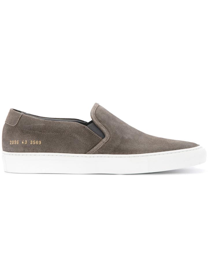 Common Projects Contrast Sole Slip-on Sneakers - Grey