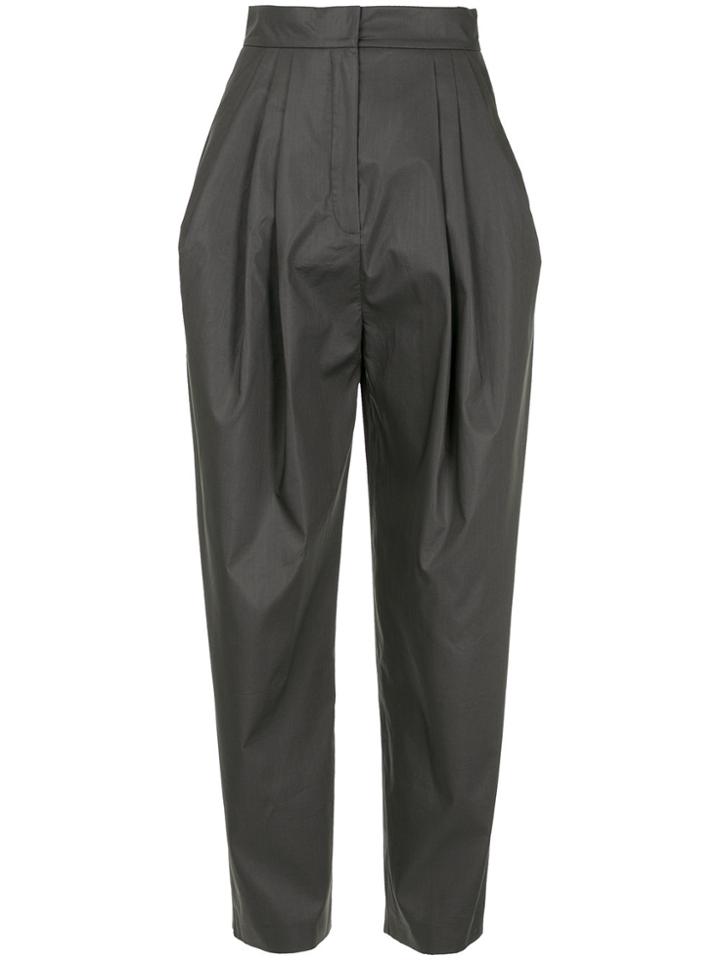 Vika Gazinskaya Hight Waisted Tapered Trousers - Grey