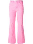 Zadig & Voltaire Corduroy Flared Trousers - Pink & Purple