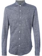 Eleventy Button Down Shirt, Men's, Size: Xl, Grey, Linen/flax/cotton