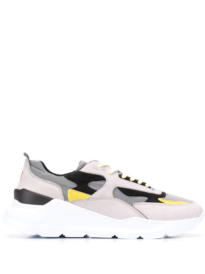 D.a.t.e. Panelled Sneakers - Grey