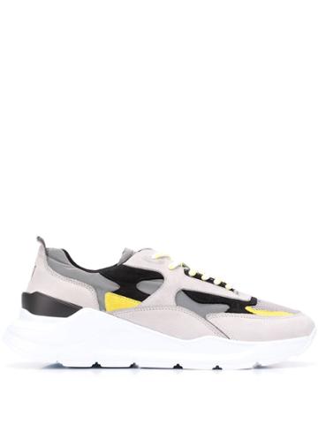 D.a.t.e. Panelled Sneakers - Grey