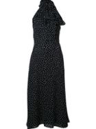 Saint Laurent Polka Dot Maxi Dress