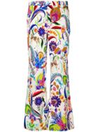 Etro Mixed Floral Cropped Trousers - White