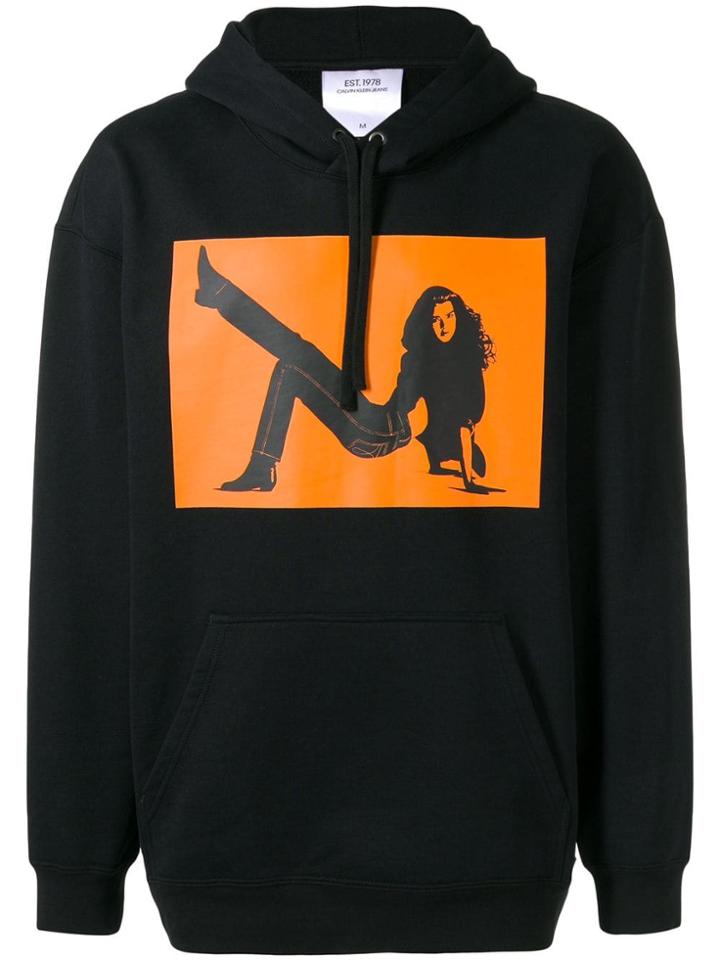 Calvin Klein Jeans Est. 1978 Icon Print Hoodie - Black