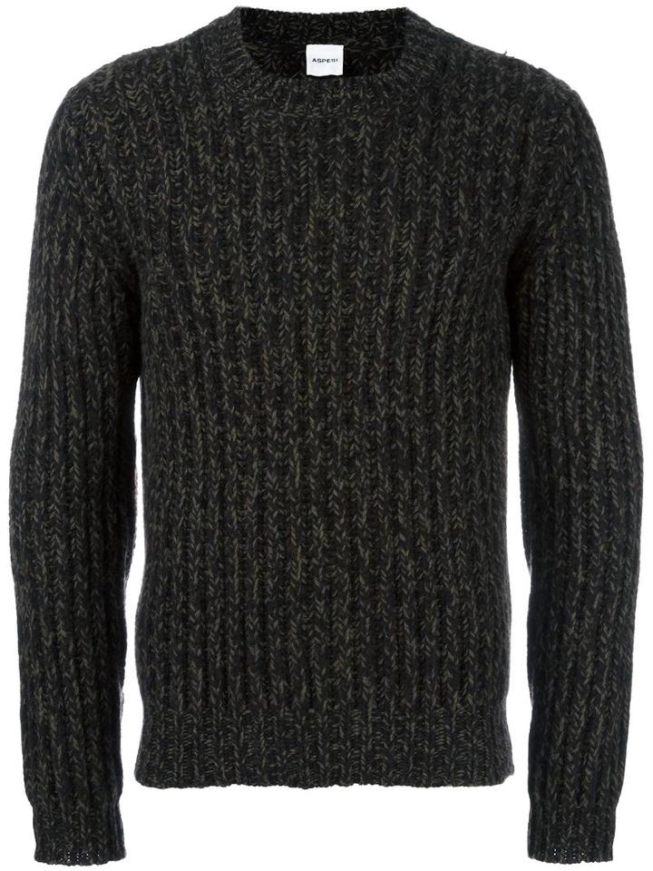 Aspesi Crew Neck Jumper, Men's, Size: 50, Wool