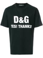 Dolce & Gabbana Yes! Thanks! T-shirt - Black