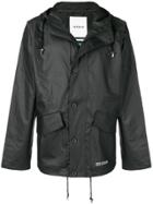 Stutterheim Hooded Rain Coat - Black