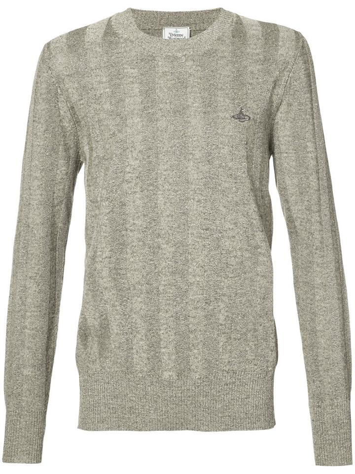 Vivienne Westwood Man - Knitted Sweater - Men - Linen/flax/polyamide - L, Grey, Linen/flax/polyamide