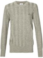 Vivienne Westwood Man - Knitted Sweater - Men - Linen/flax/polyamide - L, Grey, Linen/flax/polyamide