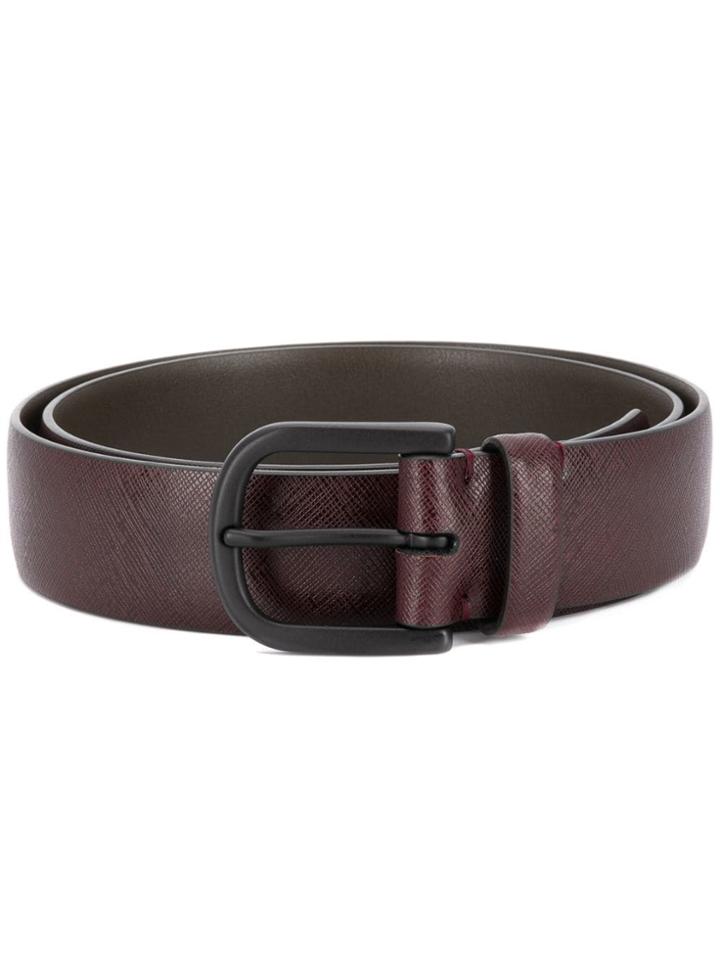 Lardini Brushed Effect Belt - Red