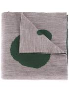 Kolor Dot Print Scarf - Grey