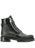 Balmain Ranger Army Lace-up Boots - Black