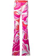 Emilio Pucci Rivera Print Flared Trousers - Pink