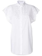Ermanno Scervino Lace Detail Long Line Shirt - White