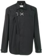 Oamc Belt Applique Shirt - Black