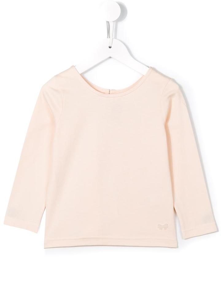 Hucklebones London Scoop Neck T-shirt, Girl's, Size: 8 Yrs, Nude/neutrals