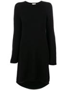 Fine Edge Oversized Sweater Dress - Black