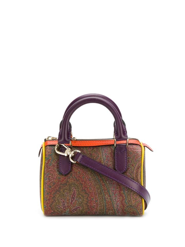Etro Mini Paisley Tote Bag - Brown