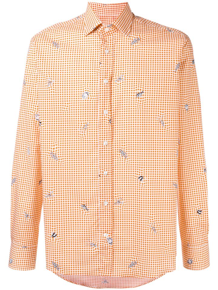 Etro Printed Fishes Shirt - Yellow & Orange