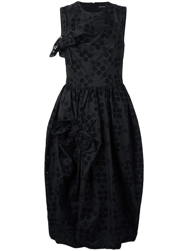 Simone Rocha - Broderie Anglaise Dress - Women - Cotton/polyester - 8, Black, Cotton/polyester
