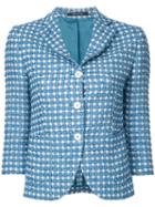 Tagliatore Mimma Blazer, Women's, Size: 40, Blue, Cotton/polyester/polyimide