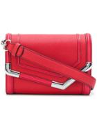 Karl Lagerfeld Rocky Saffiano Small Shoulder Bag - Red