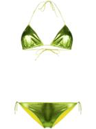 Oseree Metallic Bikini Set - Green