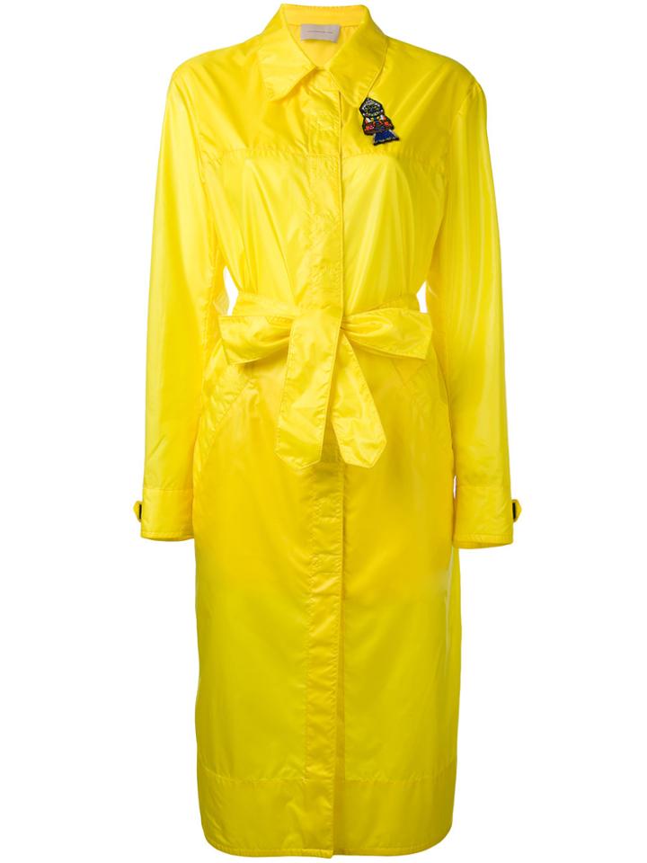 Christopher Kane Long Parachute Coat - Yellow & Orange